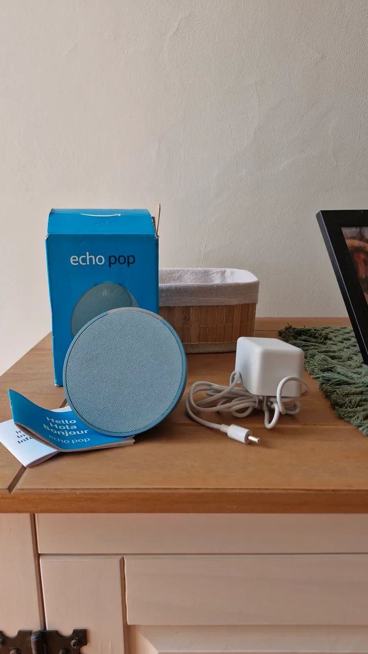 Echo Pop | Smart speaker compacto com som envolvente e Alexa | Cor Cinza - Foto 2