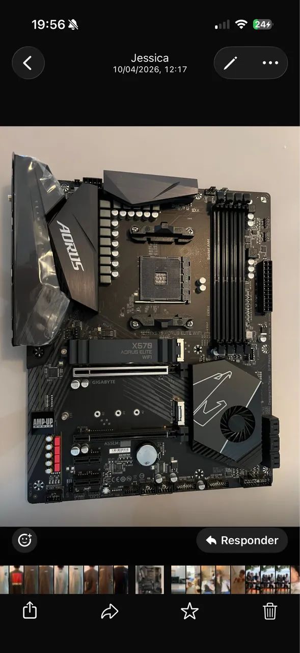  Placa-mãe  Gigabyte X570 Aorus Elite WiFi