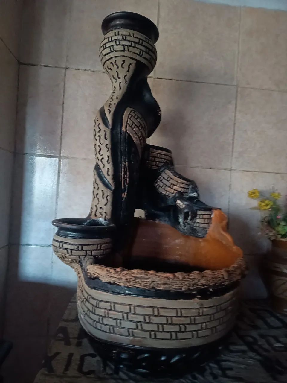 Fonte de água completa 