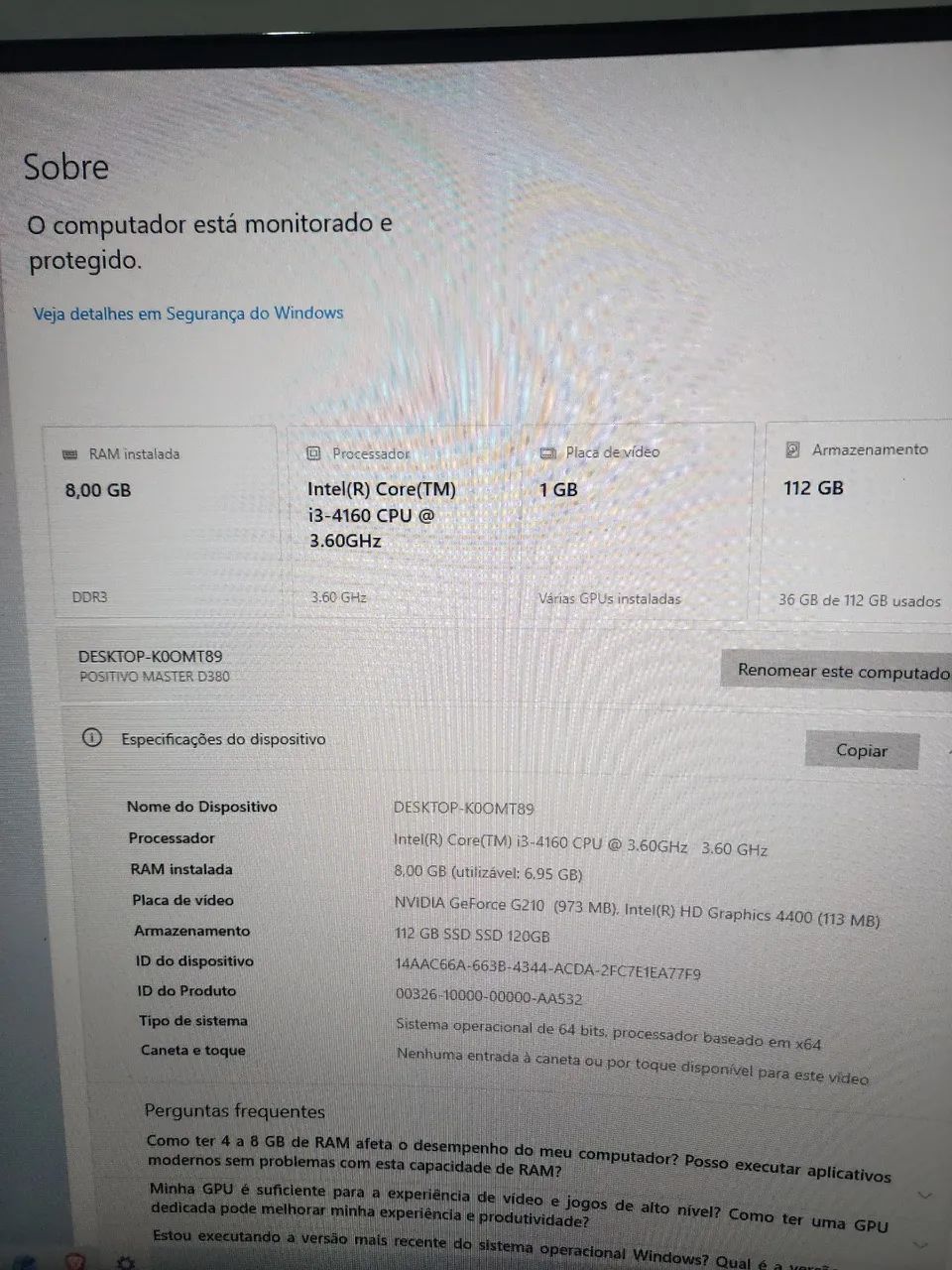 Computador i3 ssd e placa de video  - Foto 3