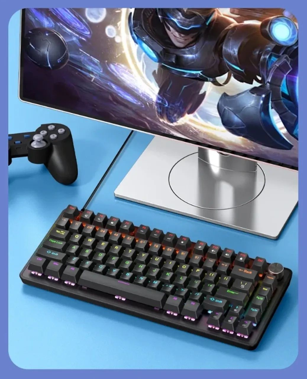 Teclado Mecanico Apayado K82 75% Preto Novos - Somente Hoje ! - Foto 2