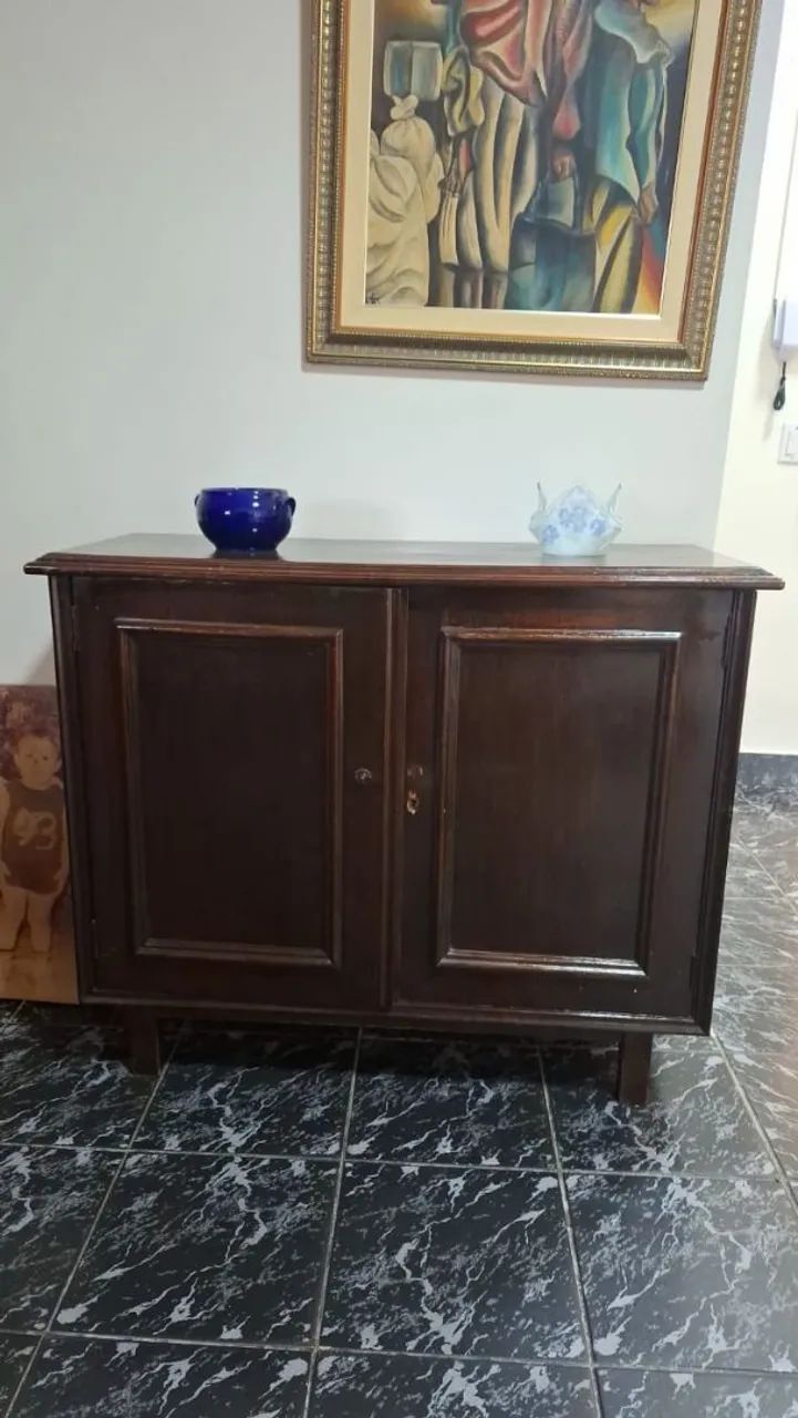 Buffet Aparador de Madeira com 2 Portas e Gavetas