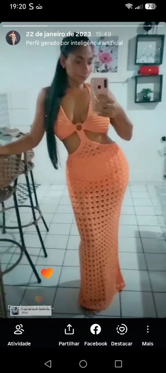 Vestido em croché