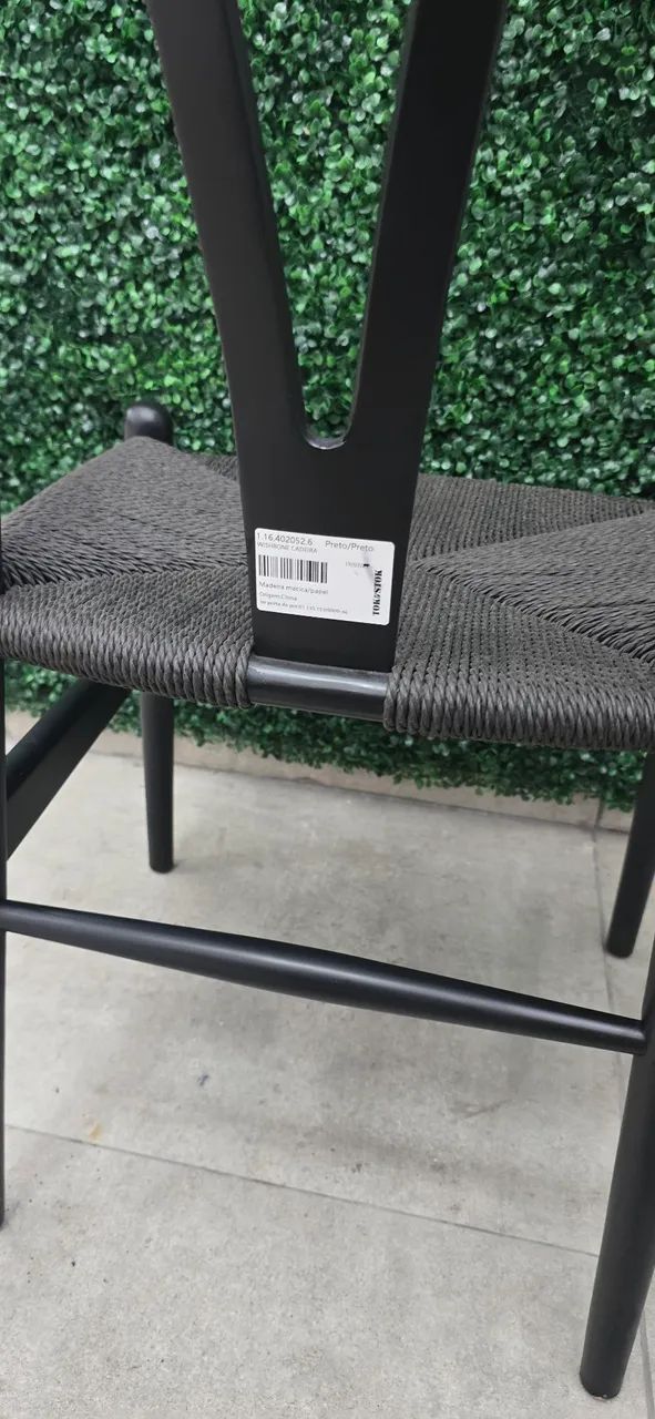 CADEIRA WISHBONE  PRETA TOKSTOK - Foto 3