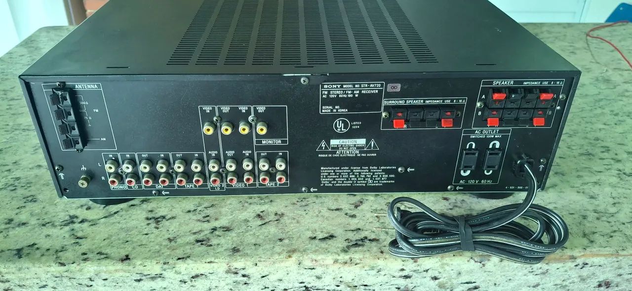 Vendo Receiver Sony STR-AV720. Funcionando perfeitamente. - Foto 3