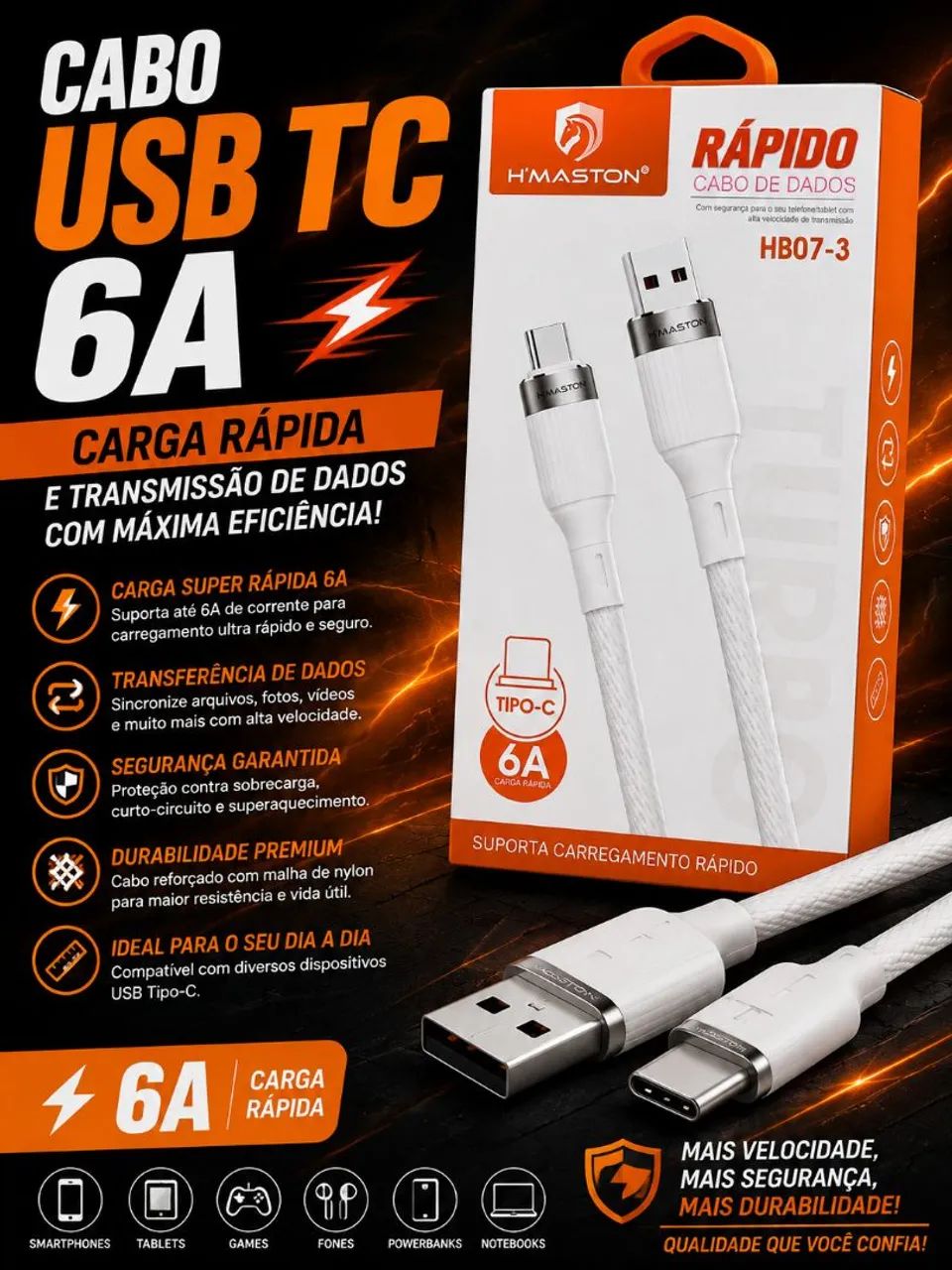 Cabo usb tc 