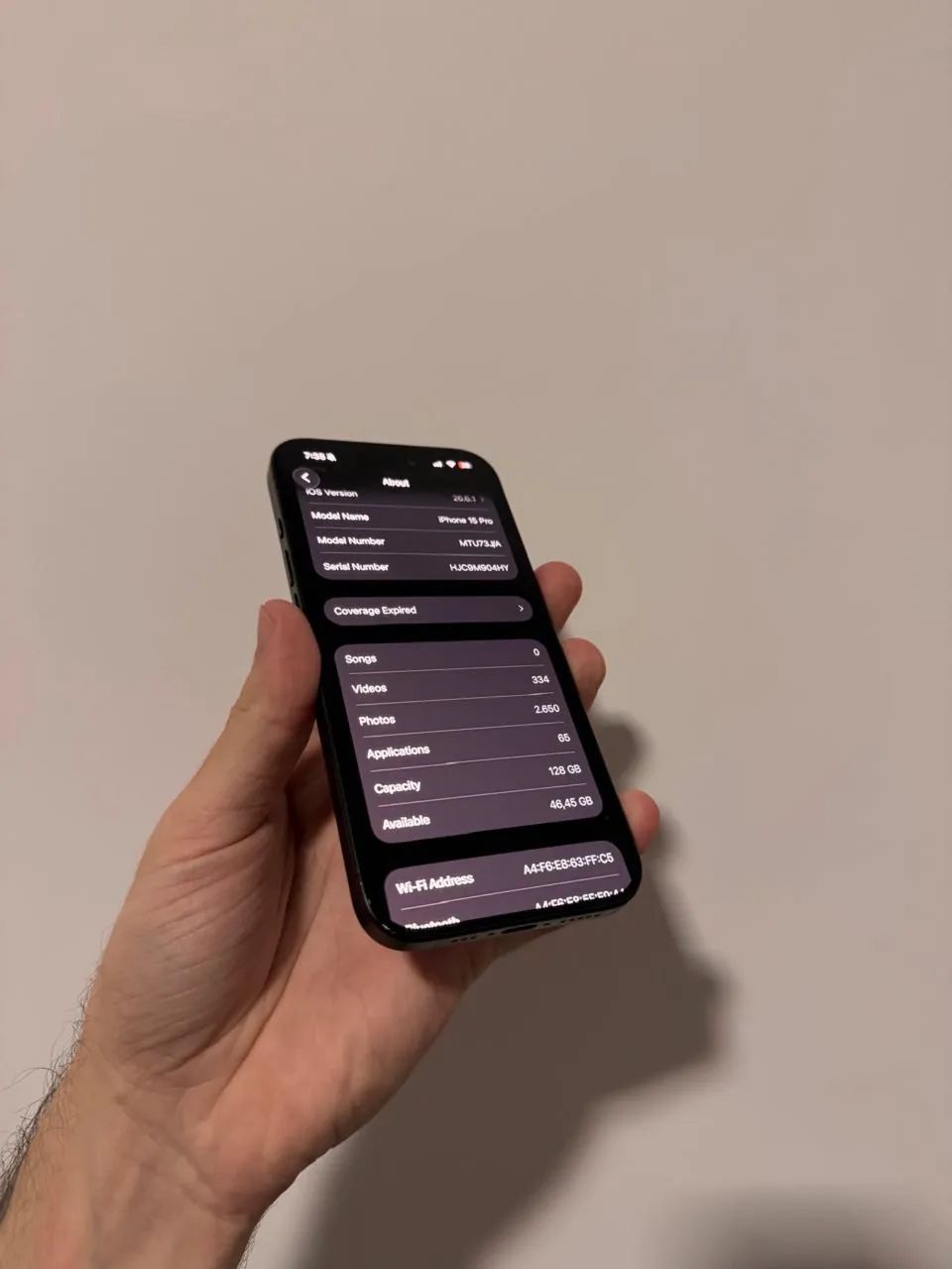 iPhone 15 Pro 128 GB Preto - Foto 3