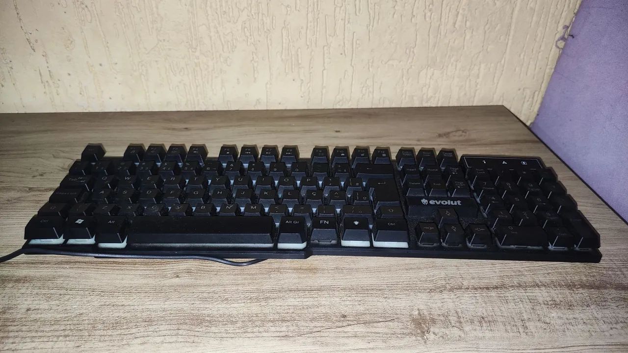 Teclado semi-mecanico e mouse gamer  - Foto 4