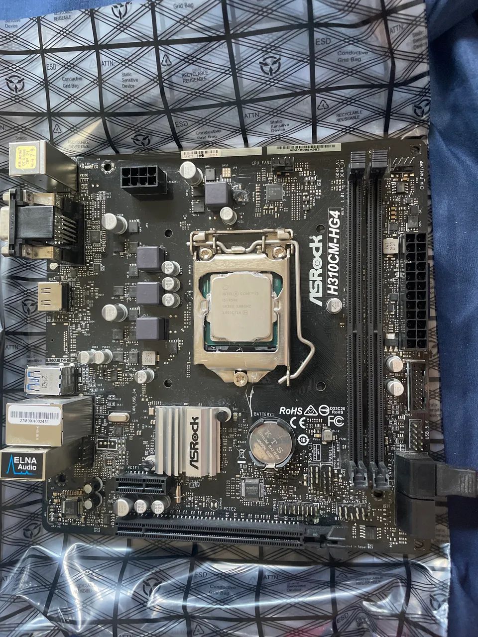 Vendo processador I5 8500 com placa mãe h310cm-hg4 - Foto 2