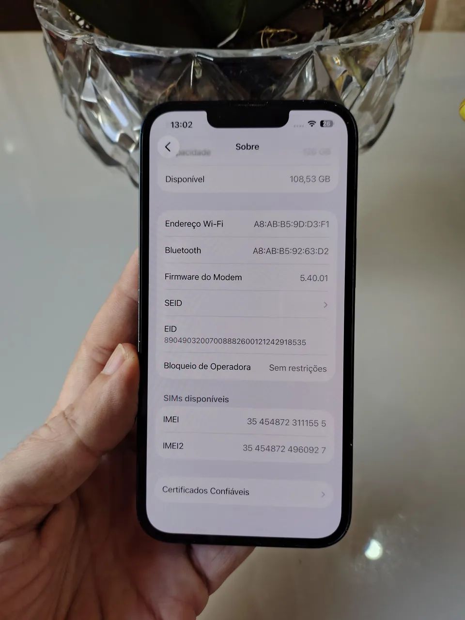 Iphone 13 128gb Em perfeito funcionamento - Foto 3