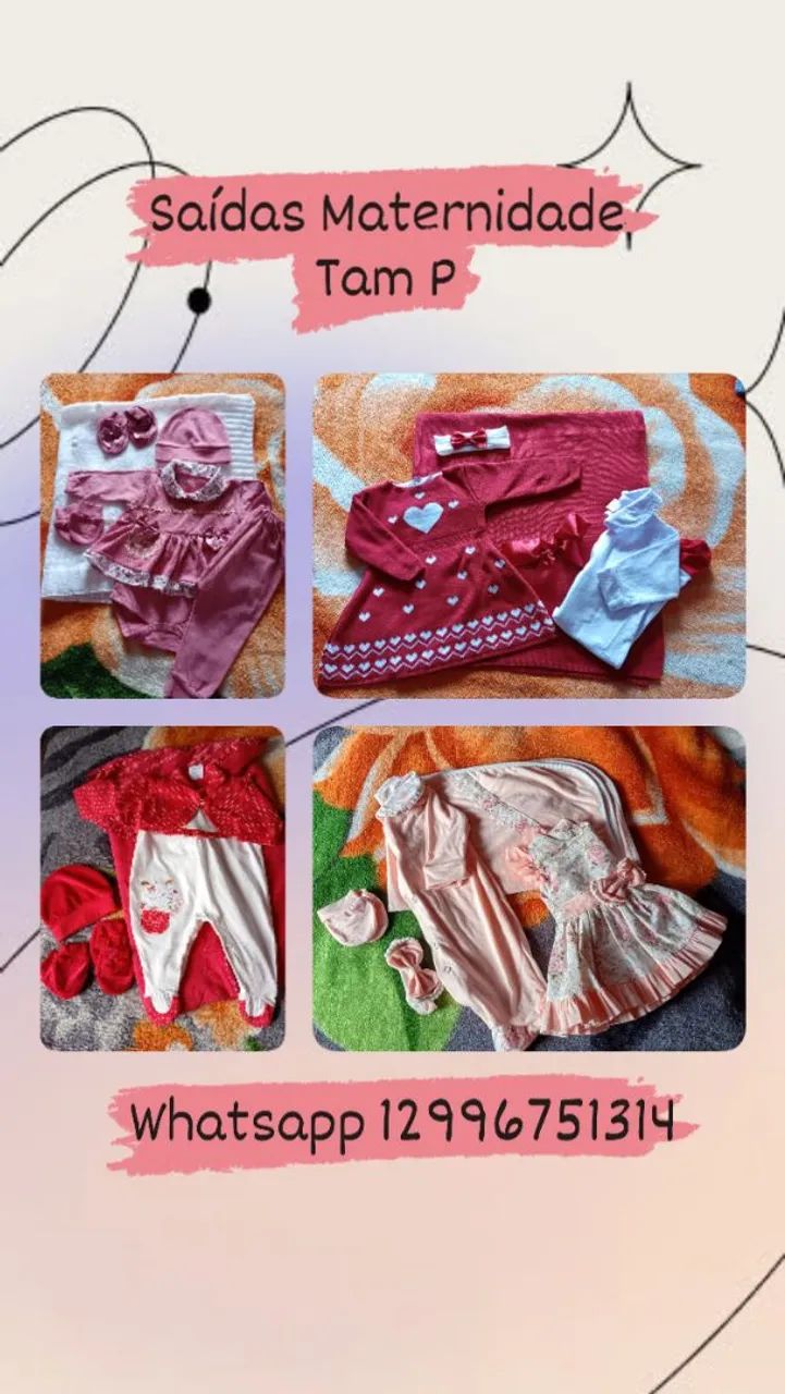  kits de saída maternidade 70 cada 