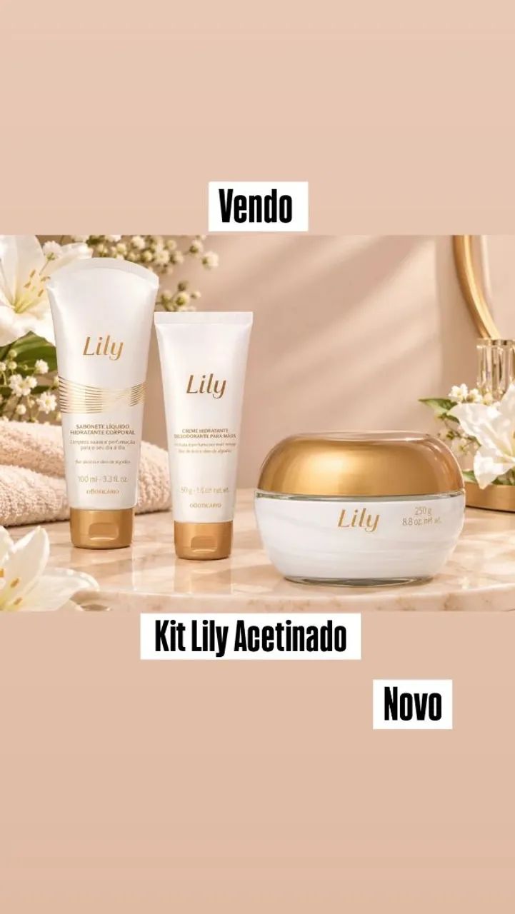 Vendo Kit Lily Acetinado 