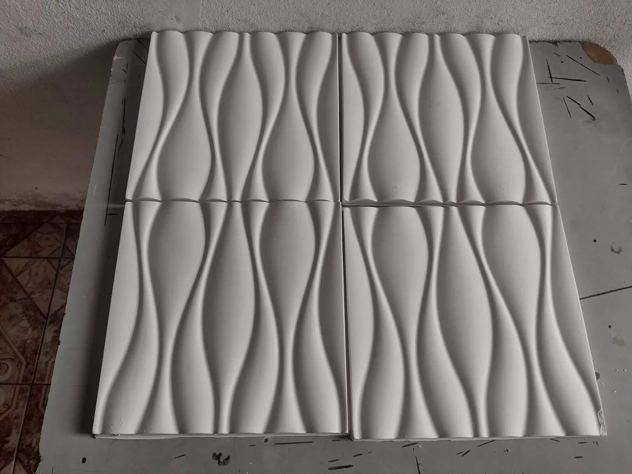 Placas de gesso 3D para paredes  - Foto 6