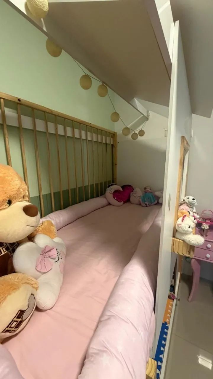 Cama Beliche Infantil Com Escorregador (sem colchão e acessórios) - Foto 2