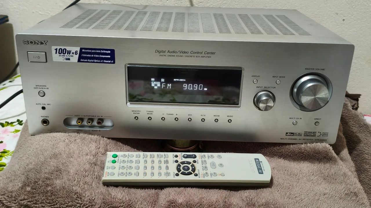Receiver Sony com controle original 