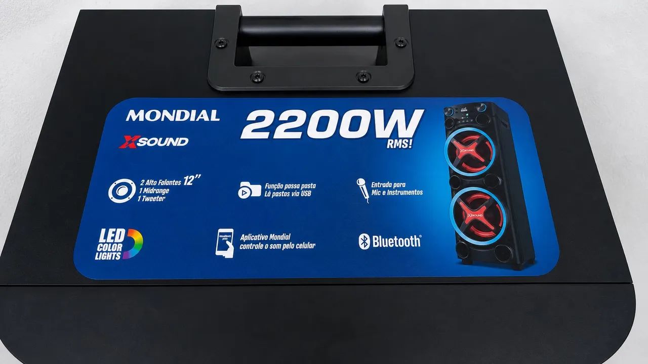 Caixa de Som MONDIAL 2200Wrms. - Foto 2