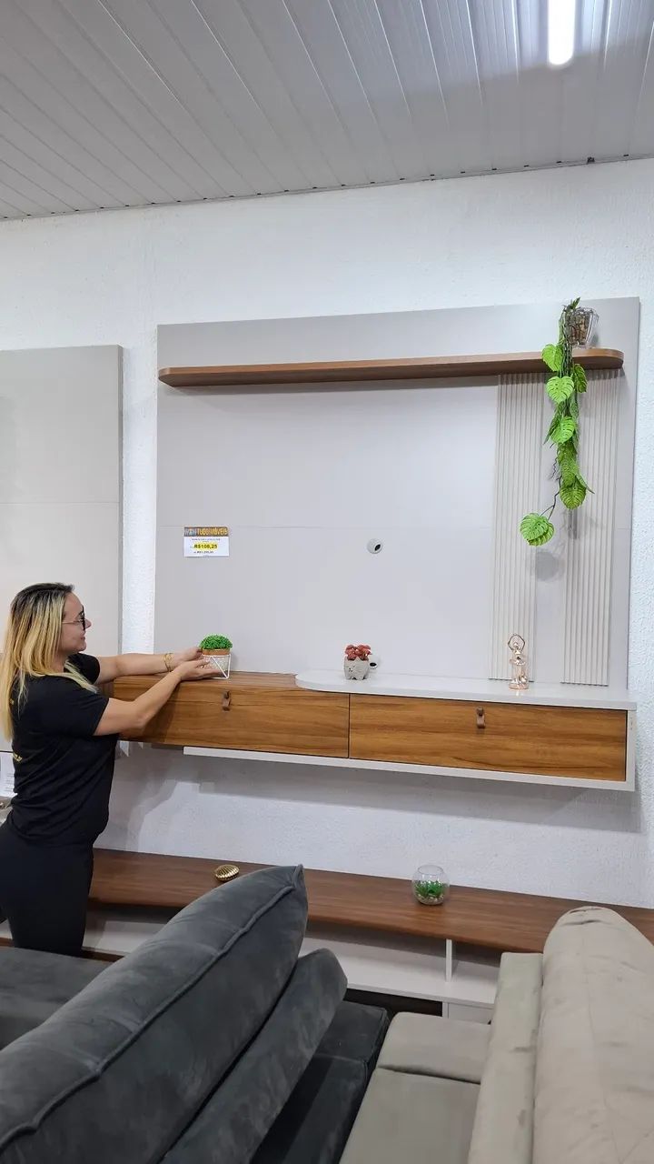 Painel com 2 portas para tvs ate 65P