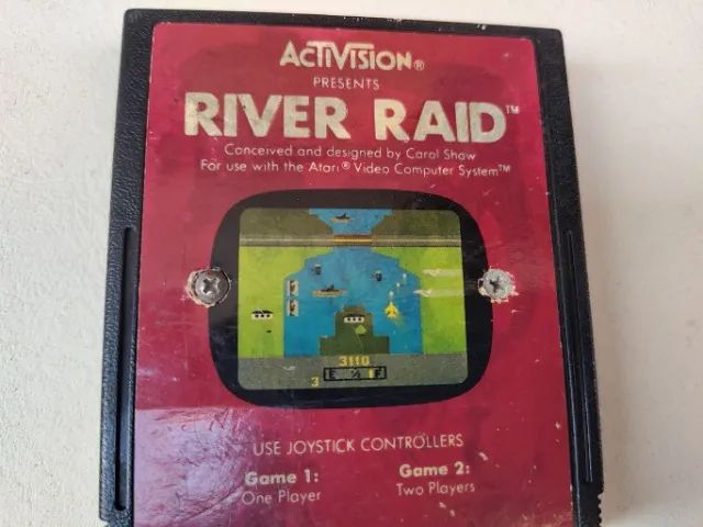 River Raid - Cartucho Com Desgastes No Label - Atari 2600 - Foto 2