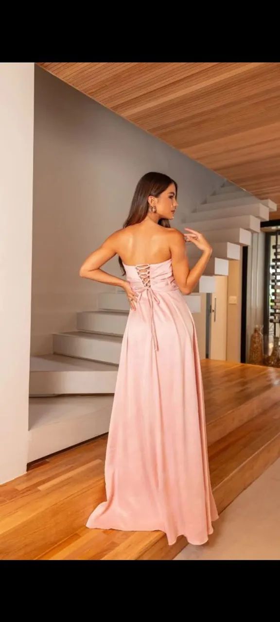 Vestido De Festa Longo Tomara Que Caia Com Bojo E Barbatana