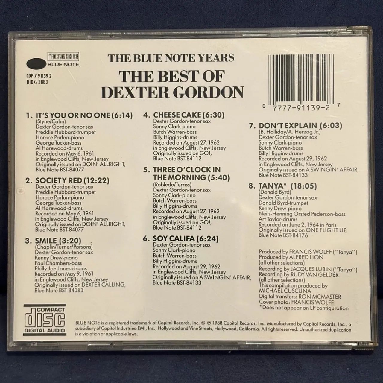CD Dexter Gordon - The best of Dexter Gordon - Foto 2