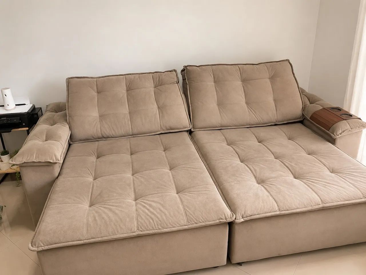 Sofá Retrátil e Reclinável 2,80m - Foto 4