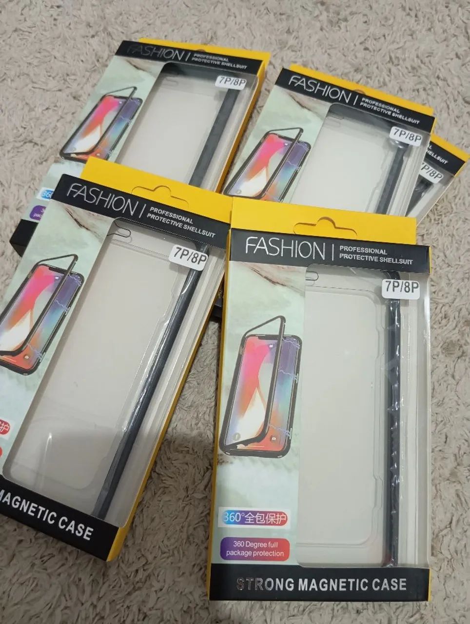 Capas protetoras magnética para iPhone 7 plus e iPhone 8 plus