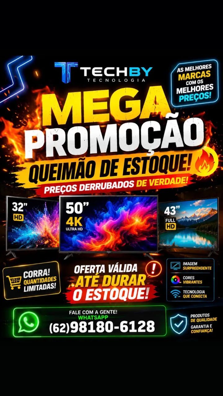 MEGA PROMOÇÃO DAS TVS NOVAS - Foto 4