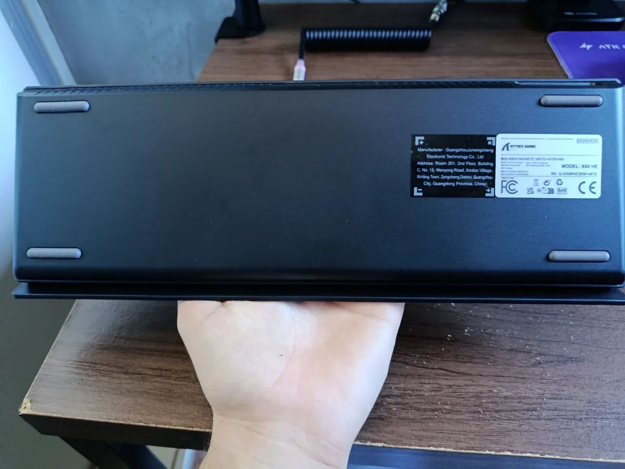ATTACK SHARK X68HE - (NOVO SEM USO)TECLADO MAGNÉTICO  - Foto 4