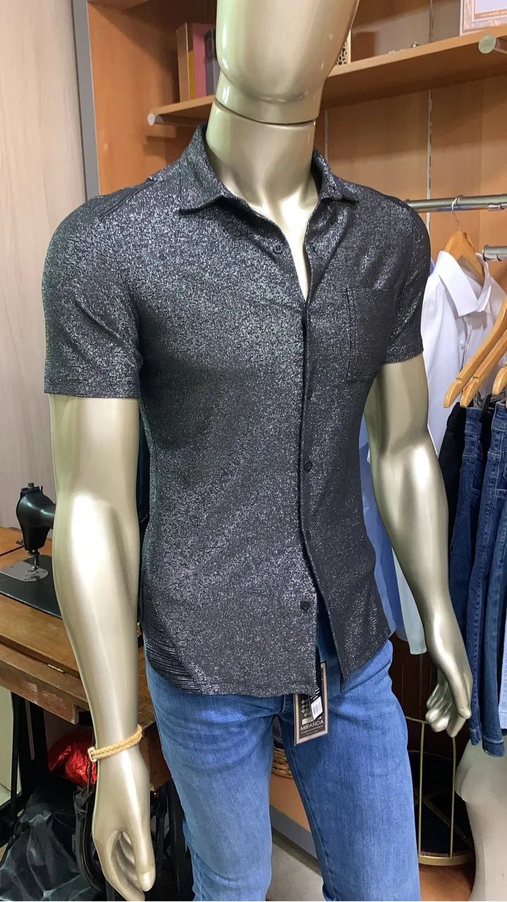 Camisa Luxuosa com brilho (Nova) - Foto 5
