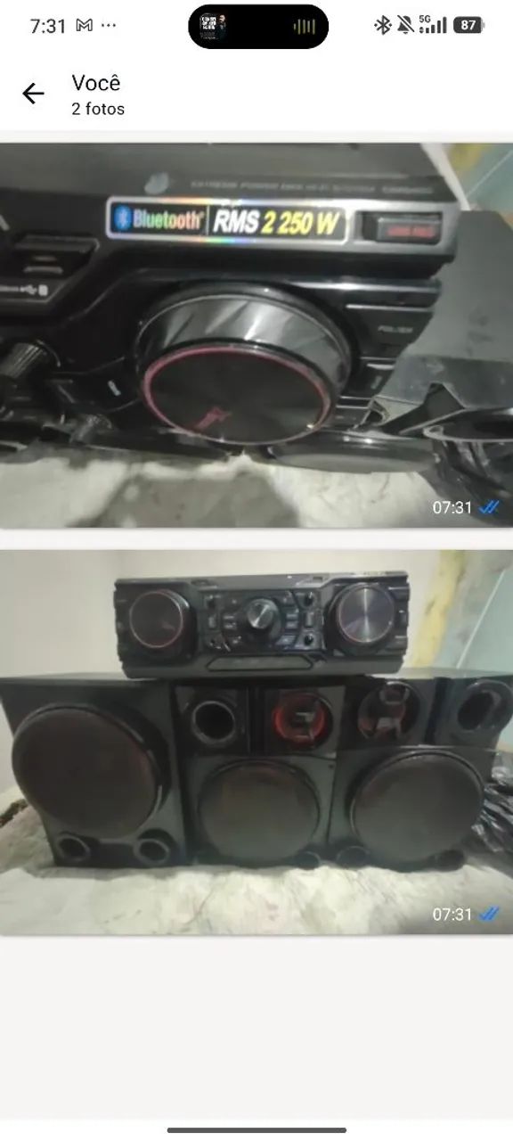 Mini System LG Xboom da linha de alta potência, 