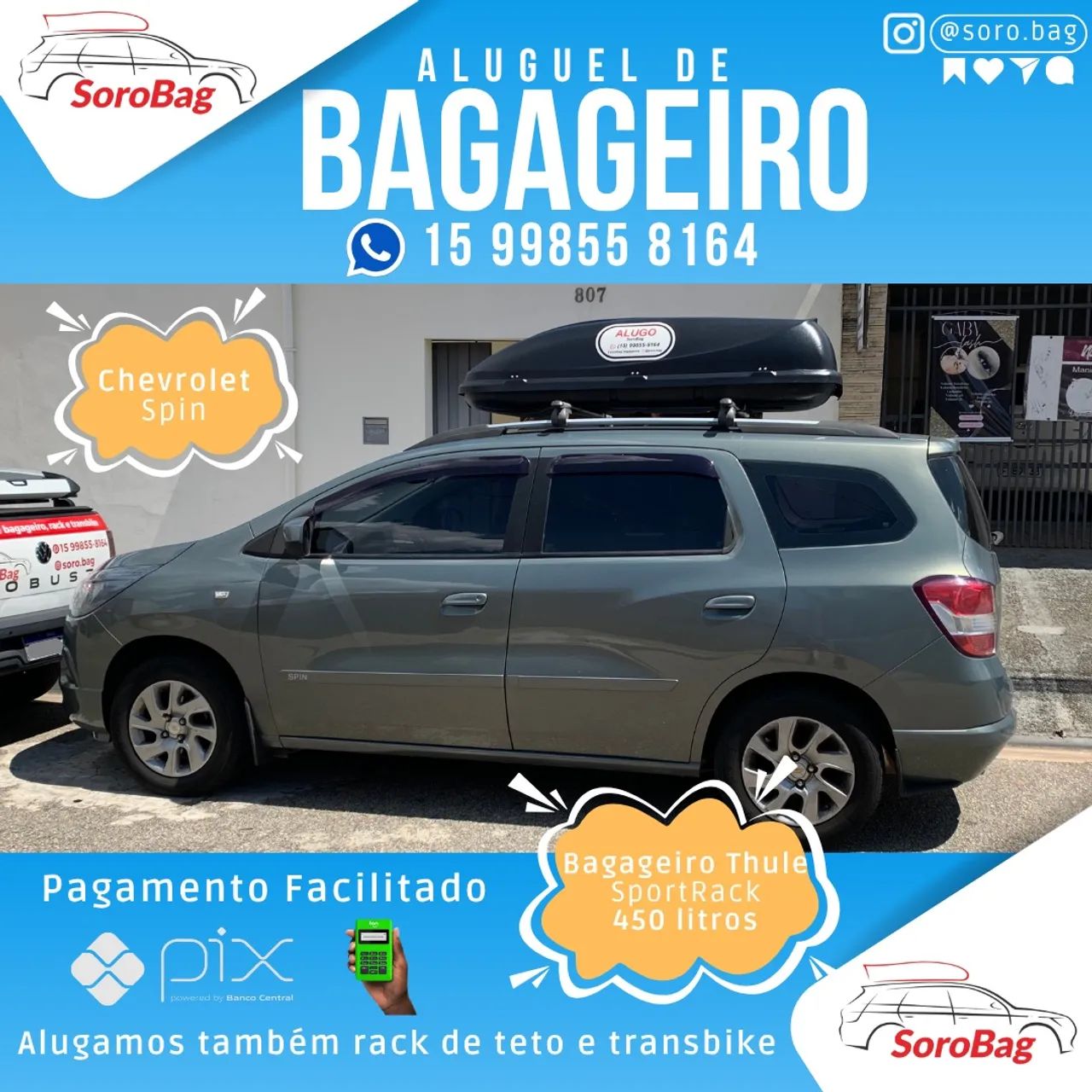 Bagageiro de teto - aluguel - Foto 2
