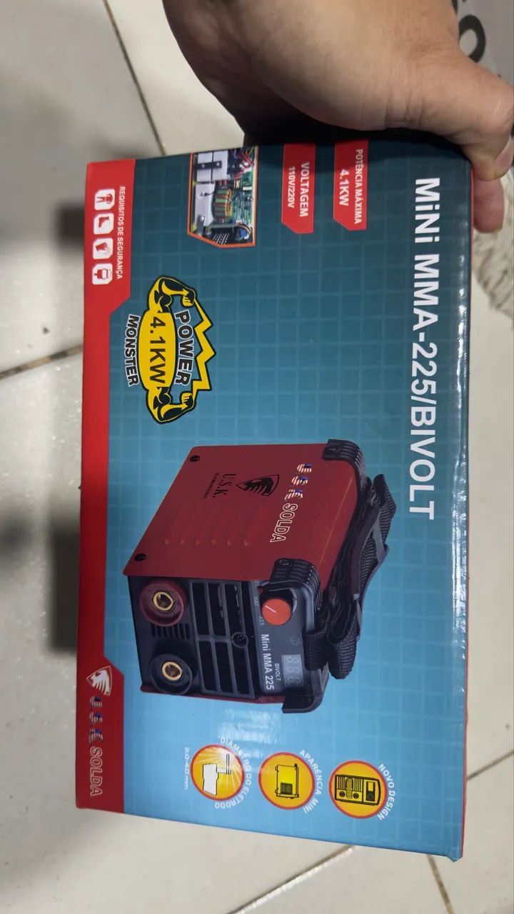 Máquina de solda MINI-225 bivolt 