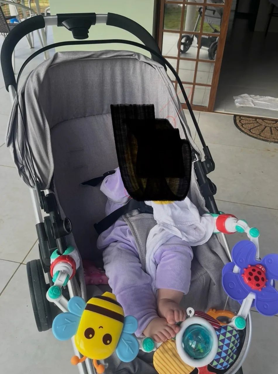 Carrinho de bebê+bebê conforto - Foto 3