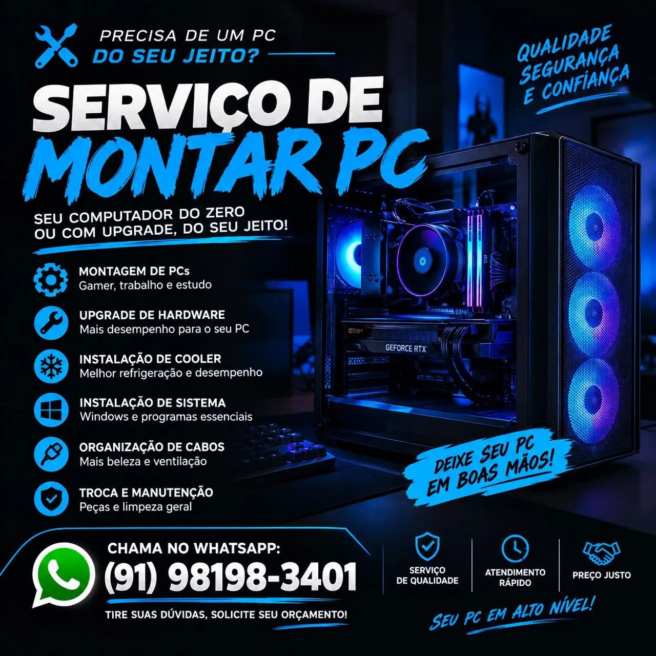 Serviço de montagem pc
