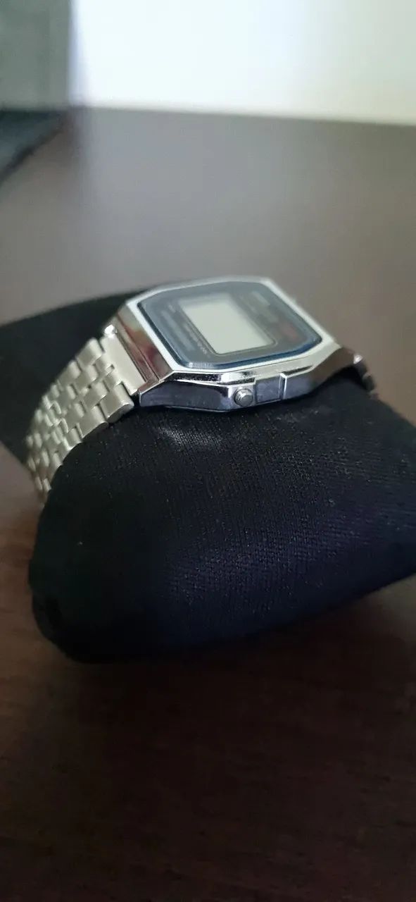 Relógio Casio Vintage A158WA Prata Digital Original - Com Caixa, Funcionando - Foto 5