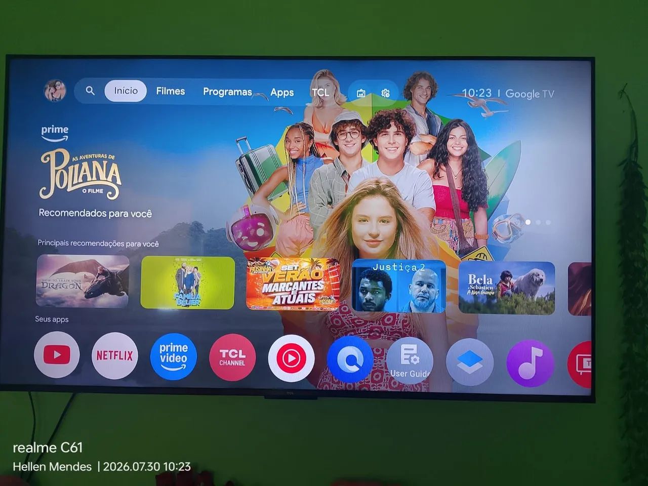 Vende se essa linda TV 55 polegadas pouco tempo de uso