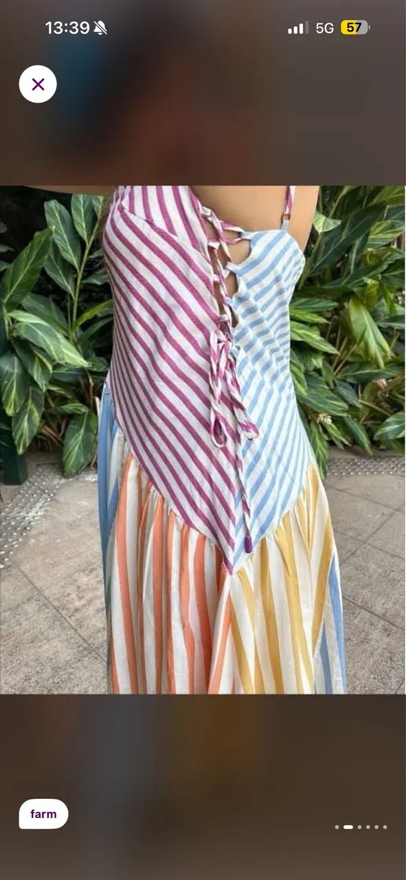 vestido farm alcinha patch - Foto 2