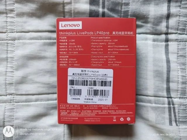 fone lenovo lp-40 pro - Foto 2