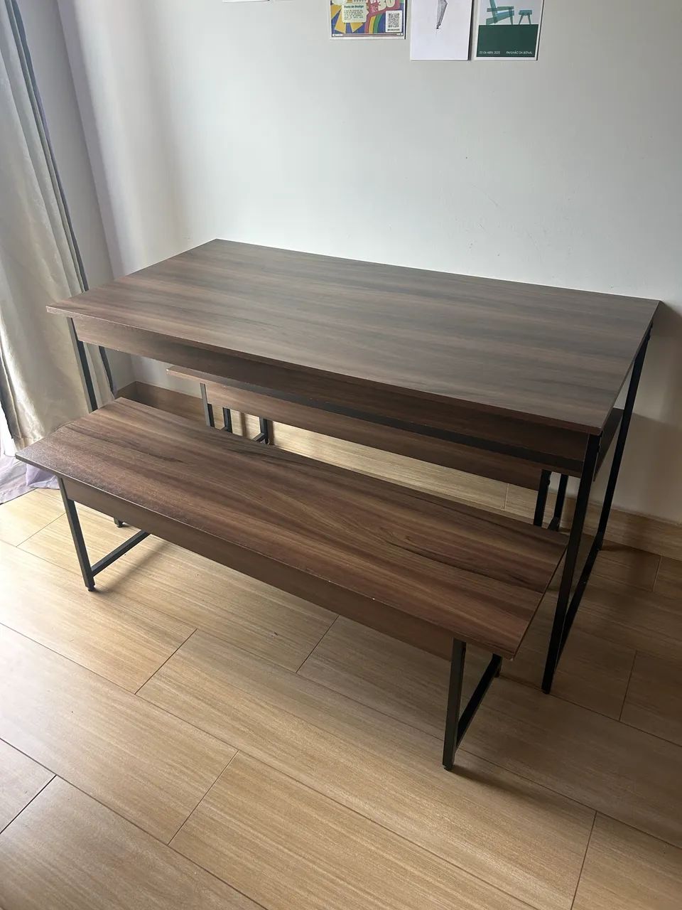 Mesa Industrial com 2 bancos  - Foto 2