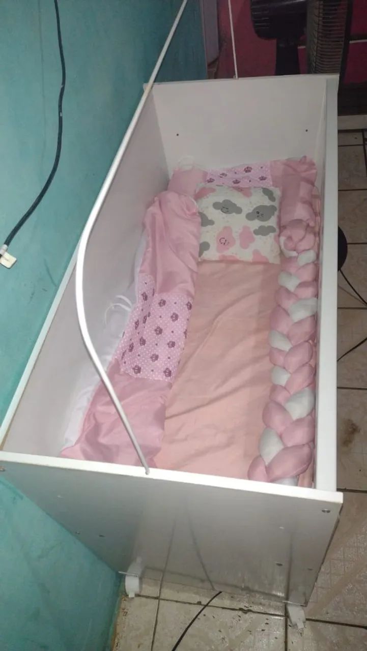 Mini berço com colchão 