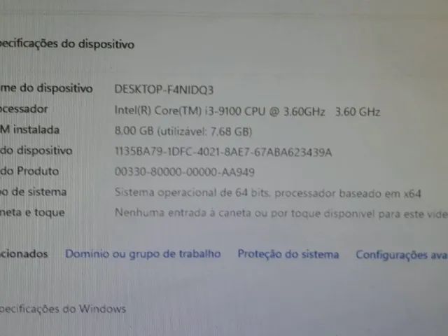 Cpu i3 9 Geração