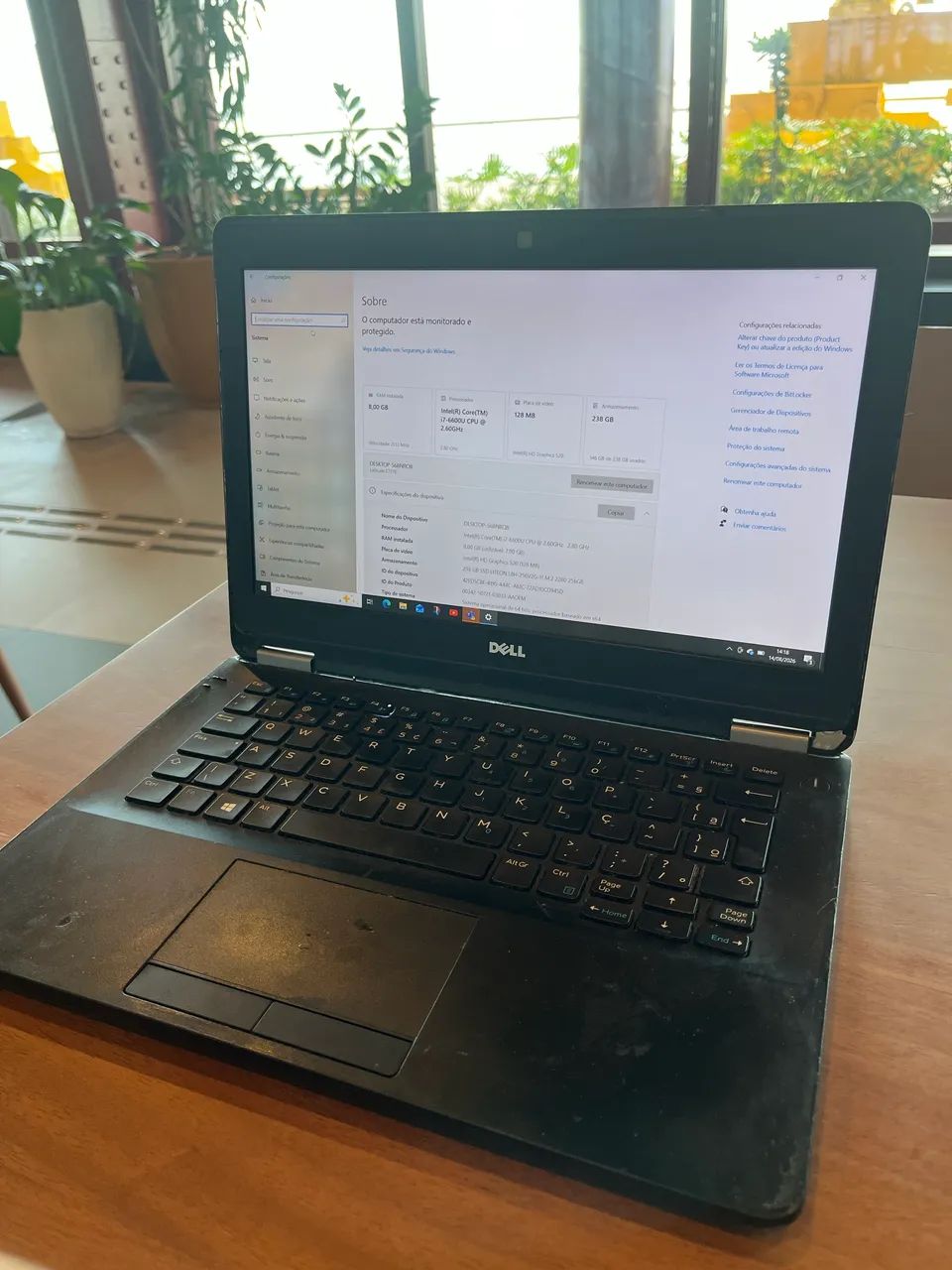 Notebook Dell Intel i7 7270