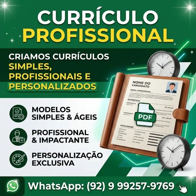 Currículo Completo - Simples e profissional