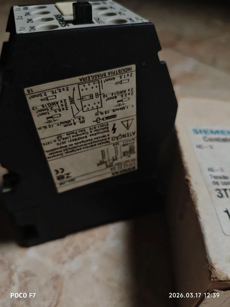 Contator tripolar 2NA + 2NF Siemens 32A - Foto 3
