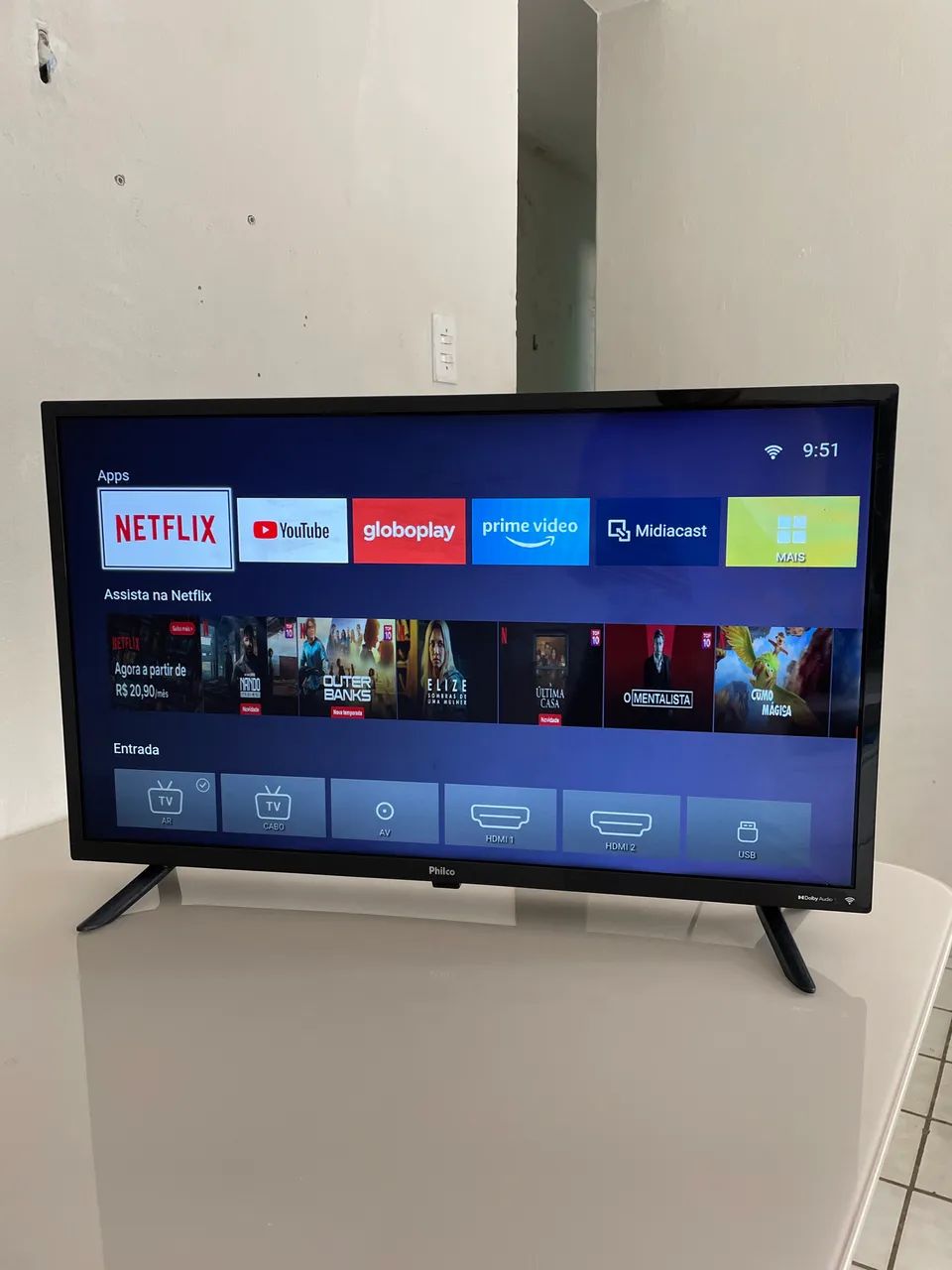 Tv Smart 32 Polegadas Philco - Muito Nova