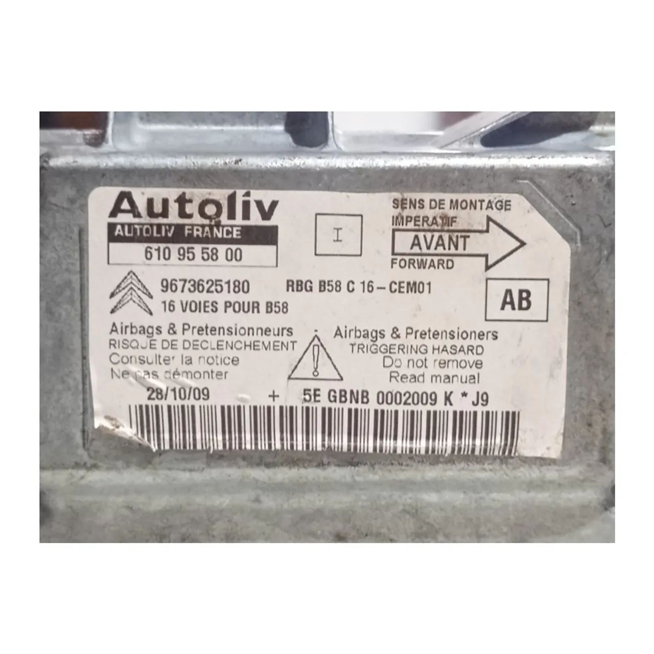 Módulo Air Bag Citroen C4 Picasso GLX AT 2.0 16V 2008 a 2014 - Foto 5