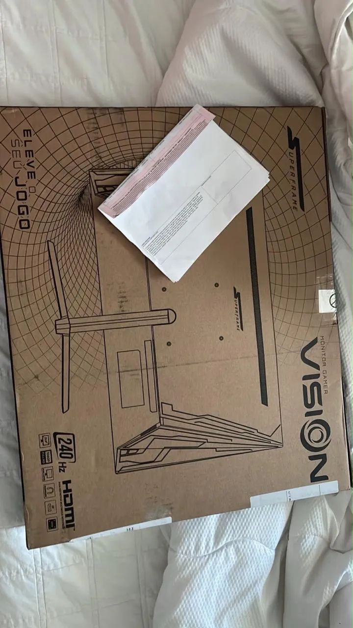 MONITOR GAMER SUPERFRAME VISION 23.8POL 240HZ 1MS FULL HD, TEM CONSERTO - Foto 2