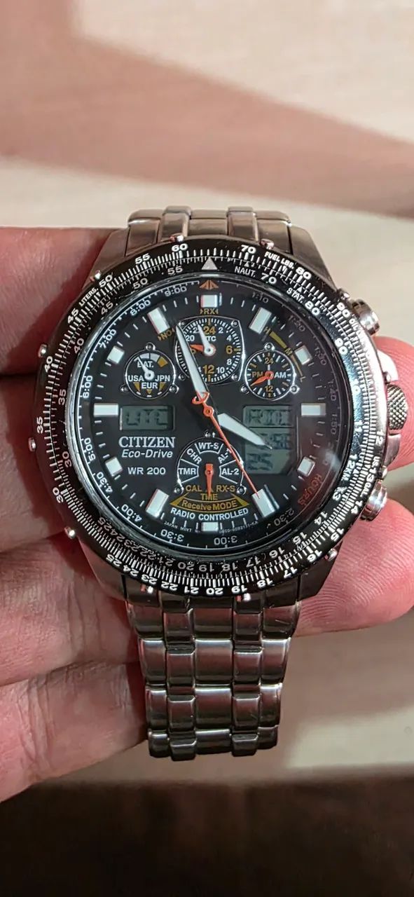 Vendo Relógio Citizen Eco-Drive SKYWALK funcionando perfeitamente todas funções  - Foto 3