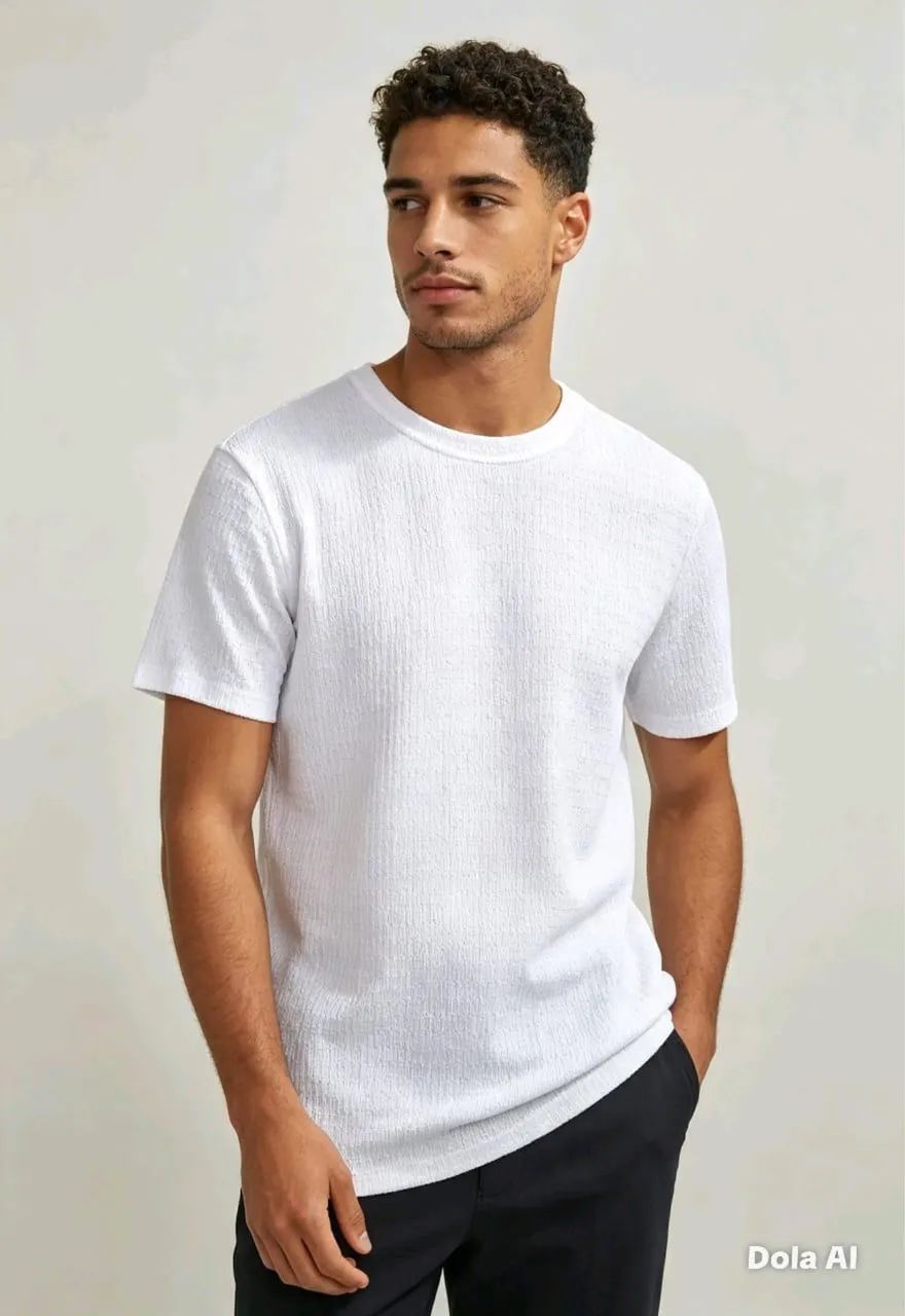 Camisetas básicas masculina nova lisa - Foto 3