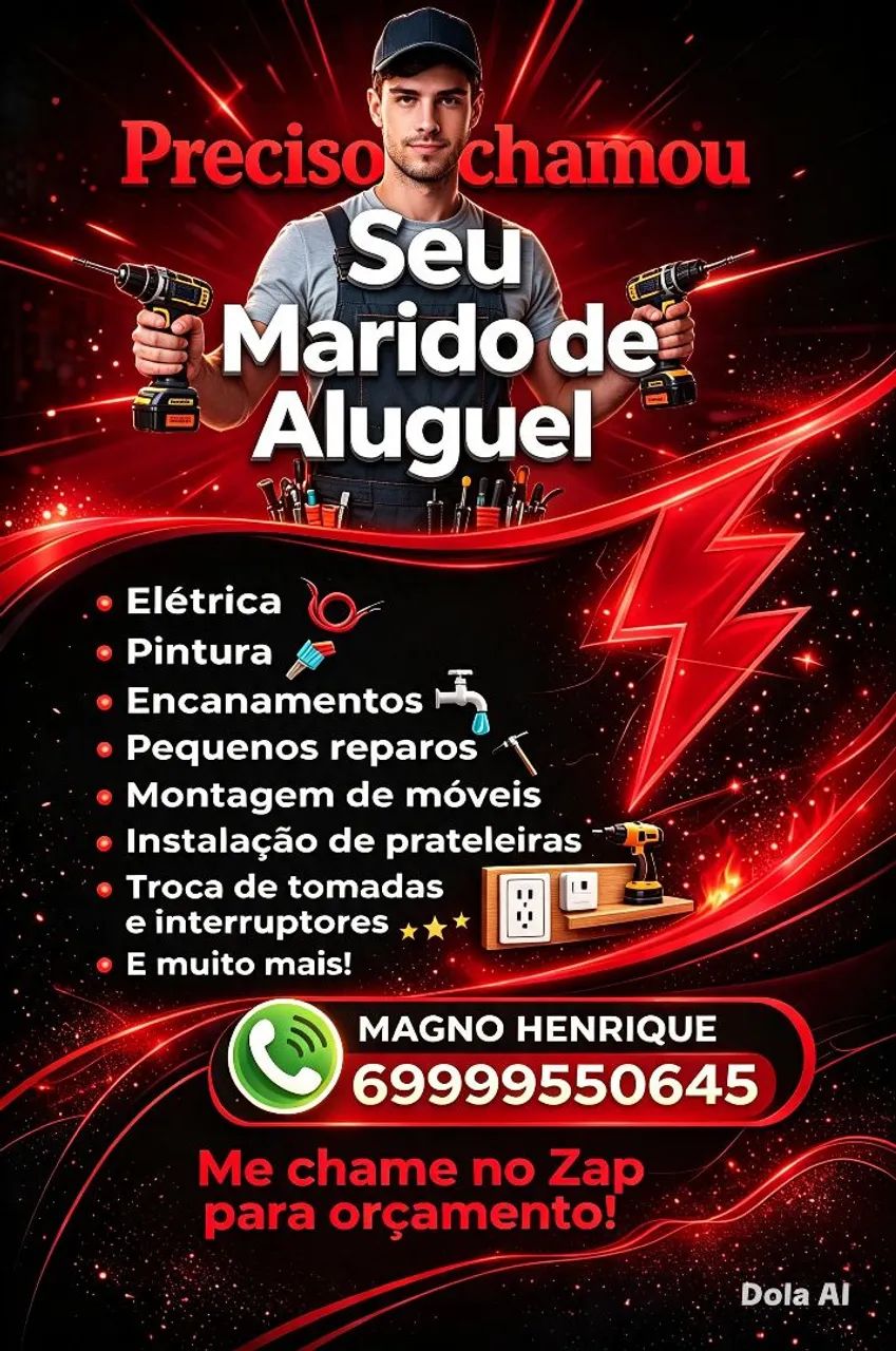Marido de aluguel precisou é só chamar 